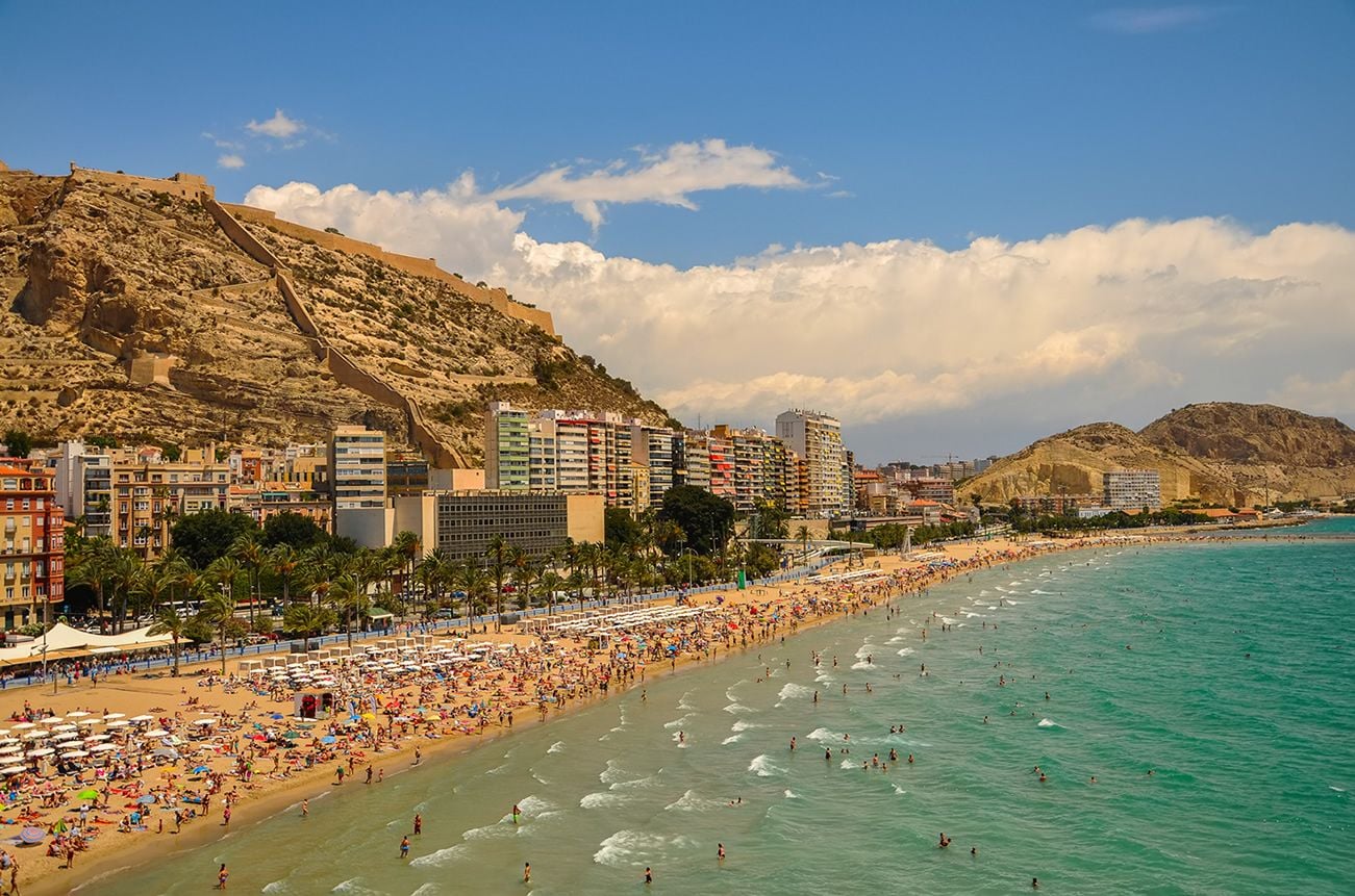 spanish beach crowded with visitors and expats.jpg spanish beach crowded with visitors and expats.jpg